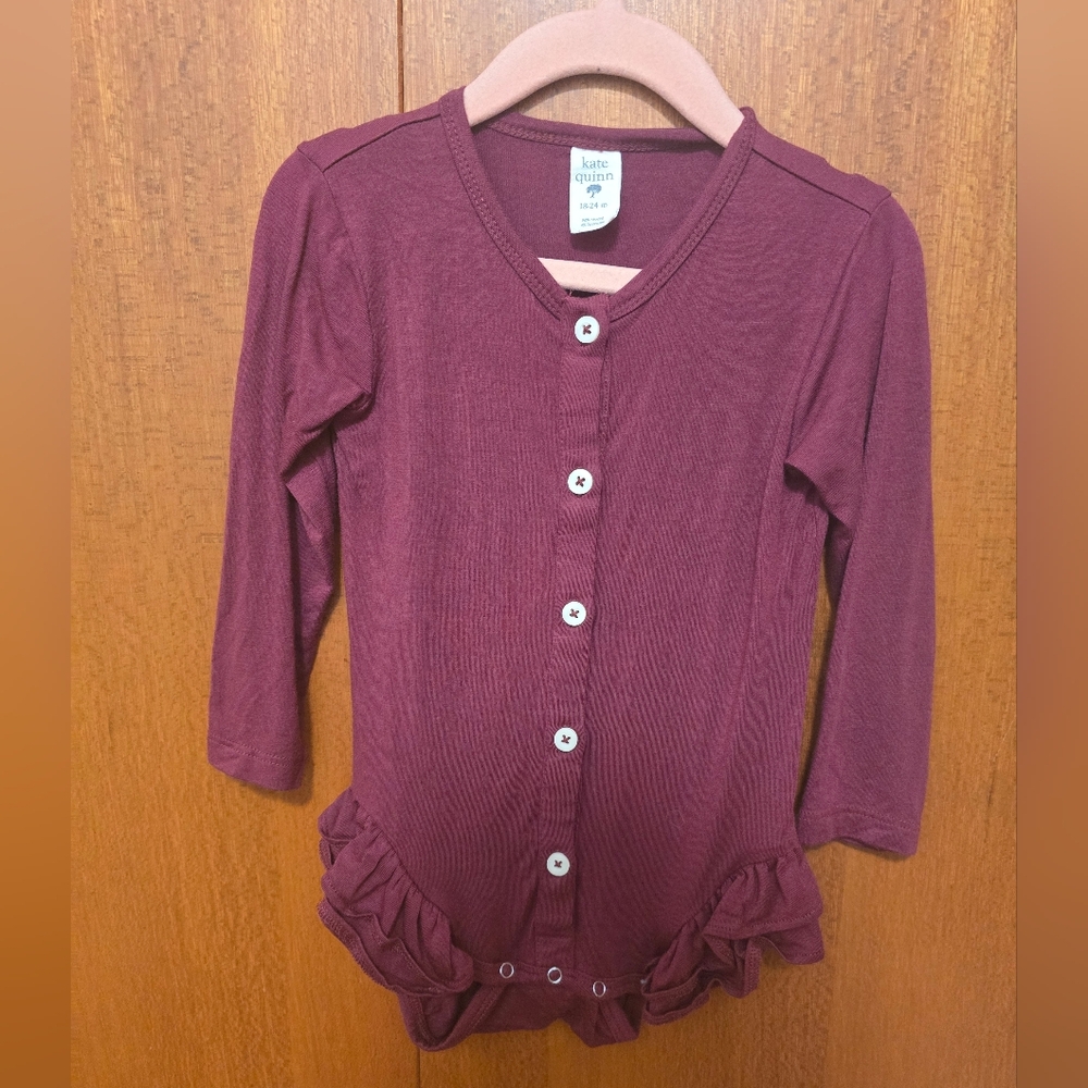 Kate Quinn Plum Button-Up